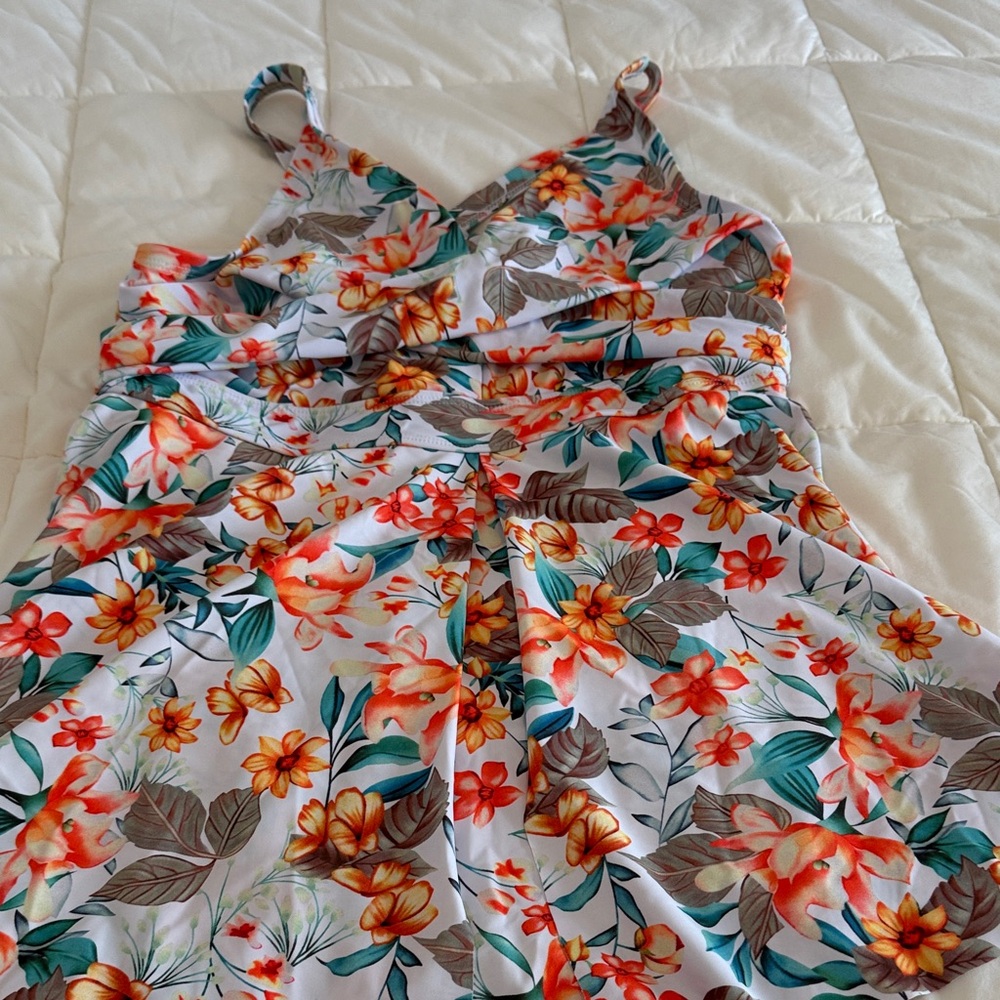 Tropical Floral Women's Swim Coverup